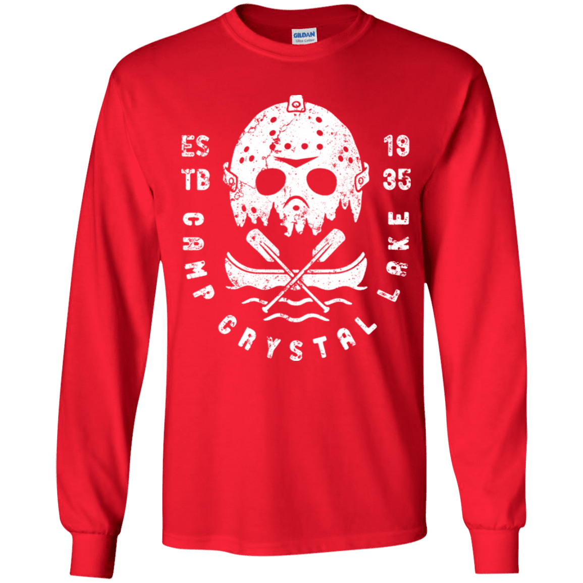 T-Shirts Red / YS Camp Crystal Lake Youth Long Sleeve T-Shirt