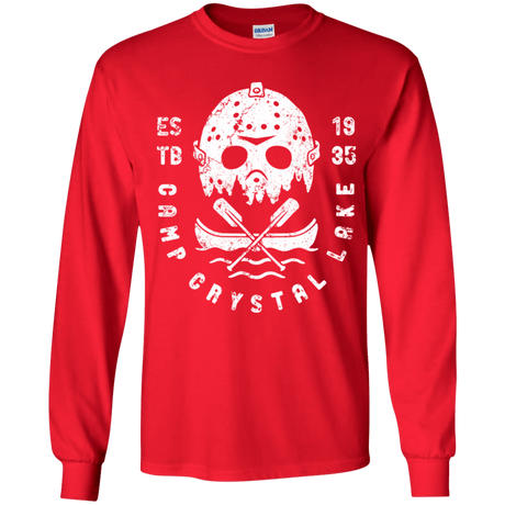 T-Shirts Red / YS Camp Crystal Lake Youth Long Sleeve T-Shirt