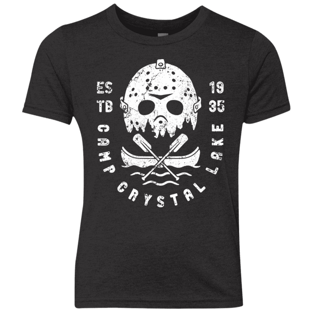 T-Shirts Vintage Black / YXS Camp Crystal Lake Youth Triblend T-Shirt
