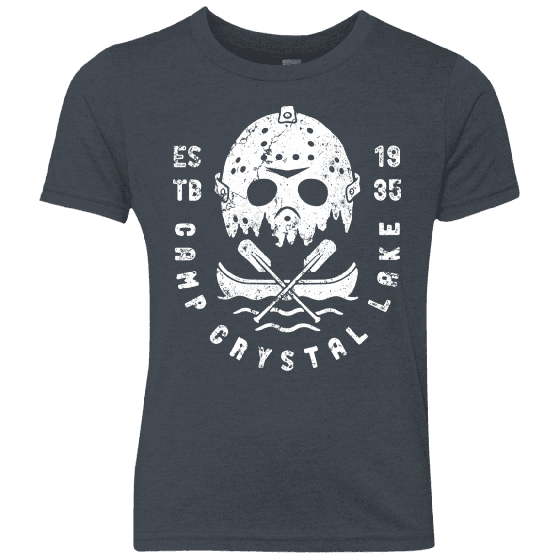 T-Shirts Vintage Navy / YXS Camp Crystal Lake Youth Triblend T-Shirt