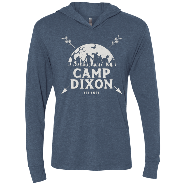 T-Shirts Indigo / X-Small CAMP DIXON Triblend Long Sleeve Hoodie Tee