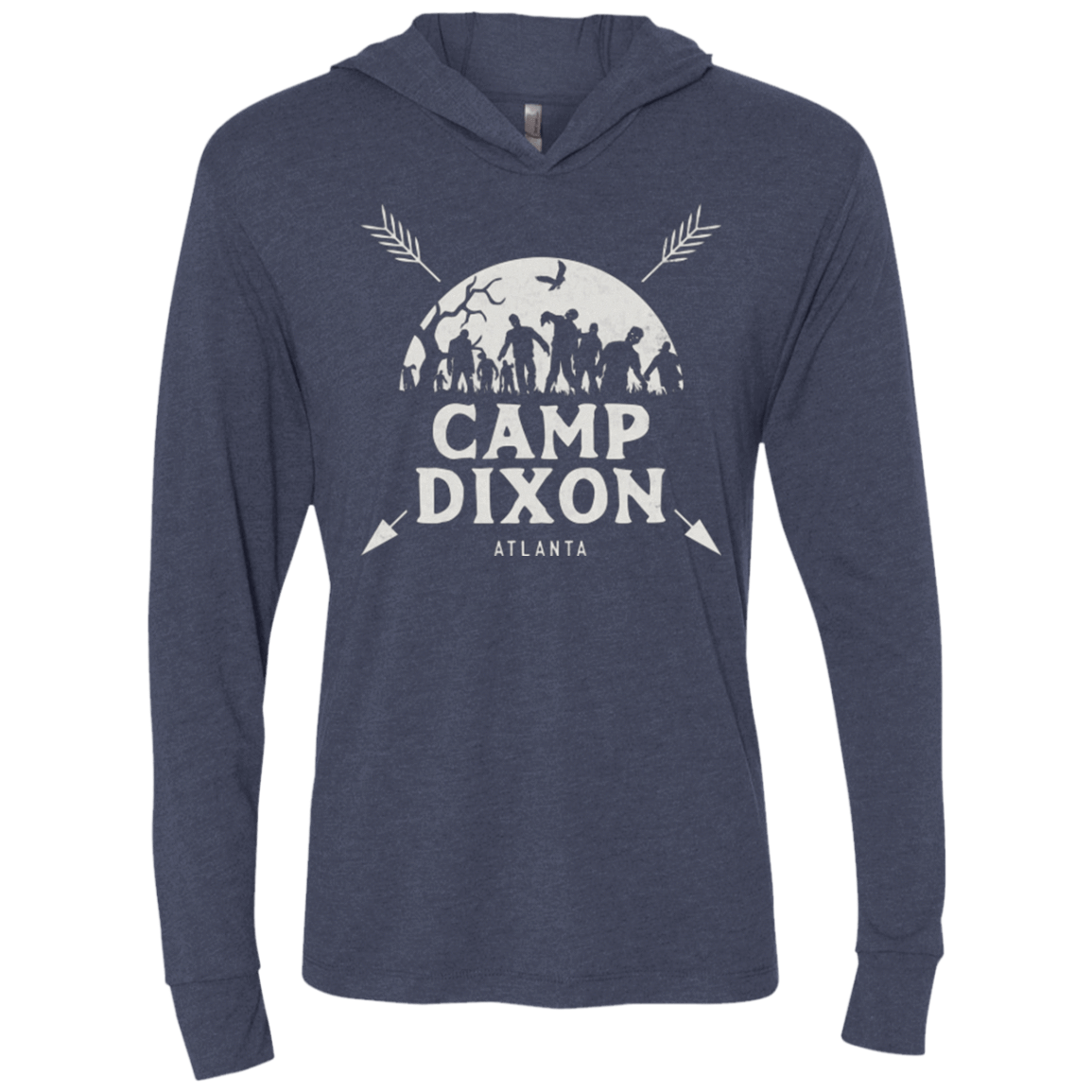 T-Shirts Vintage Navy / X-Small CAMP DIXON Triblend Long Sleeve Hoodie Tee