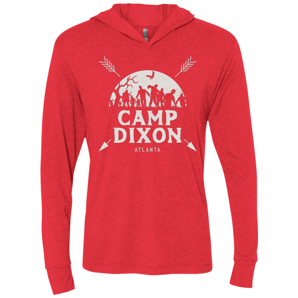 T-Shirts Vintage Red / X-Small CAMP DIXON Triblend Long Sleeve Hoodie Tee