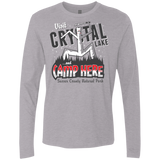 T-Shirts Heather Grey / Small CAMP HERE Men's Premium Long Sleeve