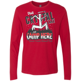 T-Shirts Red / Small CAMP HERE Men's Premium Long Sleeve