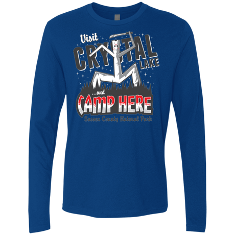 T-Shirts Royal / Small CAMP HERE Men's Premium Long Sleeve