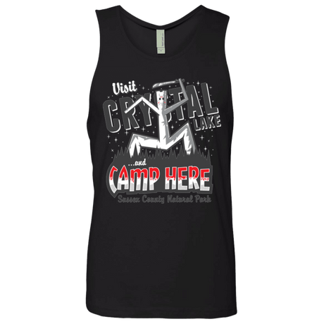 T-Shirts Black / Small CAMP HERE Men's Premium Tank Top