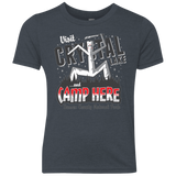 T-Shirts Vintage Navy / YXS CAMP HERE Youth Triblend T-Shirt