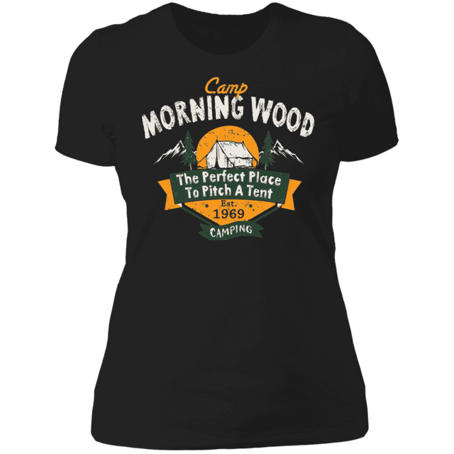 T-Shirts Black / X-Small Camp Morning Wood Camping Women's Premium T-Shirt