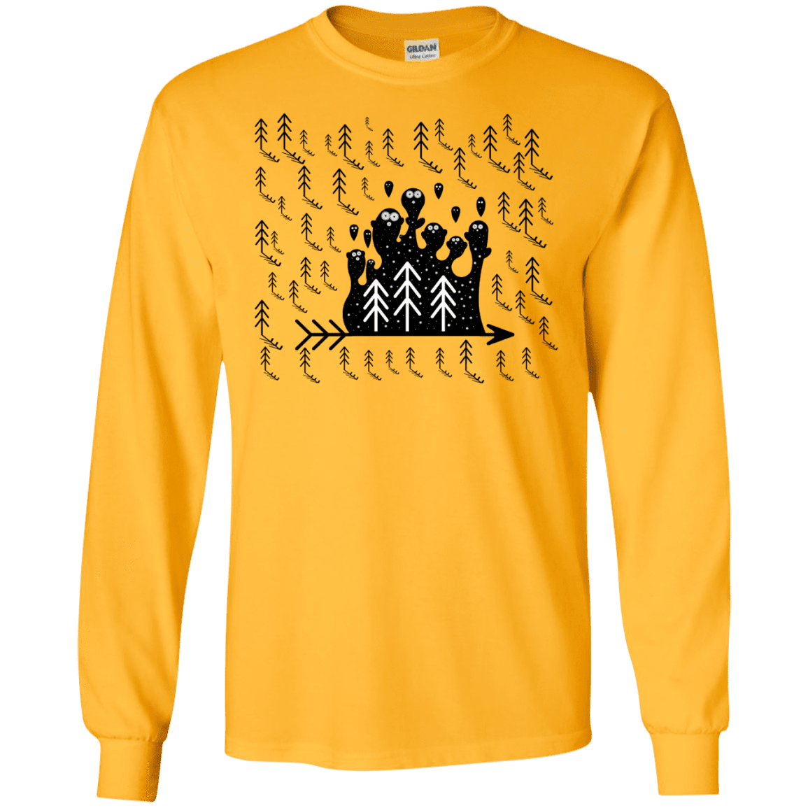 T-Shirts Gold / S Campfire Stories Men's Long Sleeve T-Shirt