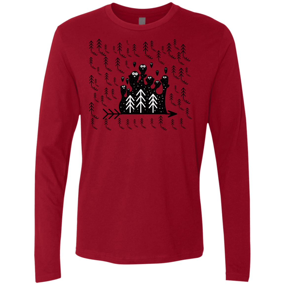 T-Shirts Cardinal / S Campfire Stories Men's Premium Long Sleeve