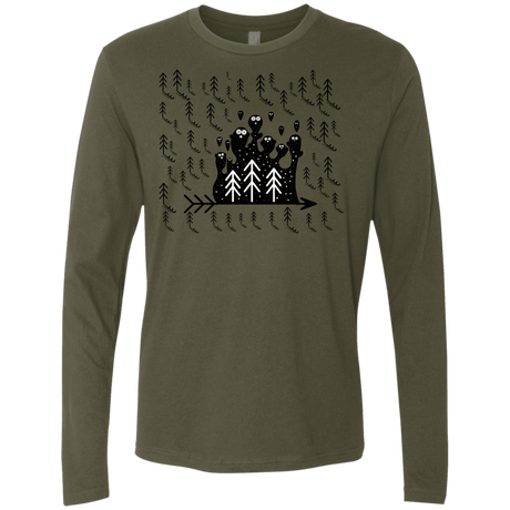 T-Shirts Military Green / S Campfire Stories Men's Premium Long Sleeve