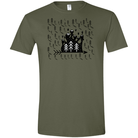 T-Shirts Military Green / S Campfire Stories Men's Semi-Fitted Softstyle