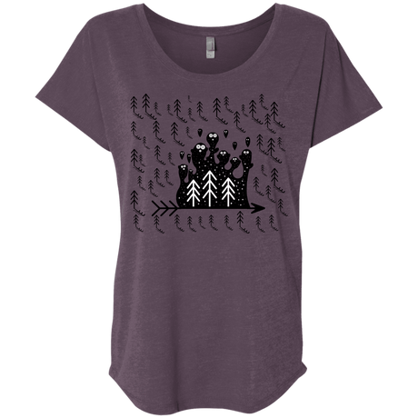 T-Shirts Vintage Purple / X-Small Campfire Stories Triblend Dolman Sleeve