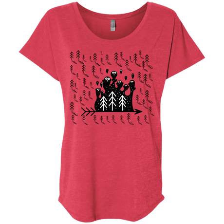 T-Shirts Vintage Red / X-Small Campfire Stories Triblend Dolman Sleeve