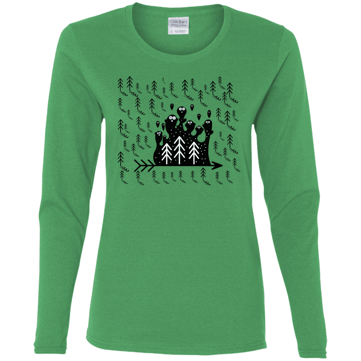T-Shirts Irish Green / S Campfire Stories Women's Long Sleeve T-Shirt