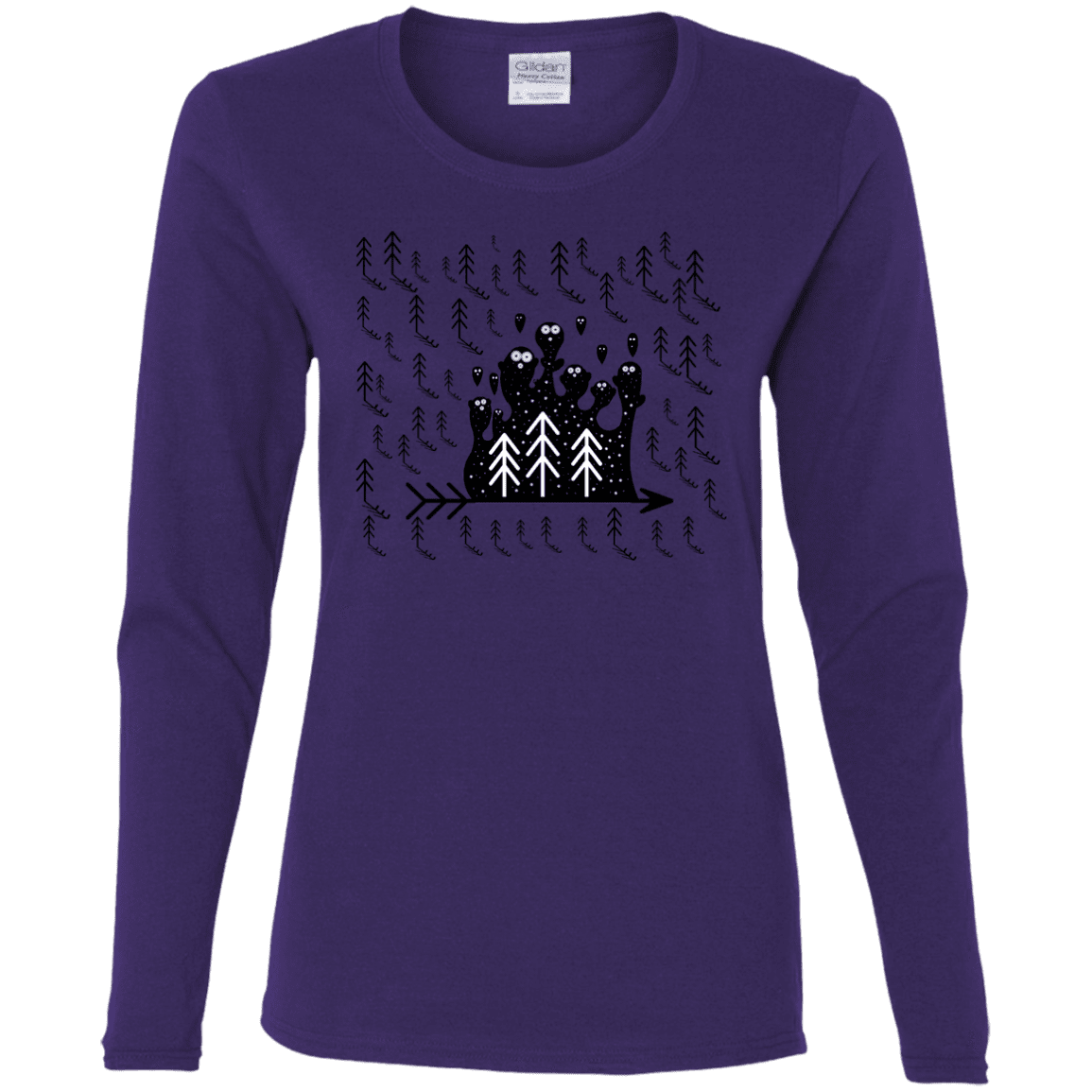 T-Shirts Purple / S Campfire Stories Women's Long Sleeve T-Shirt