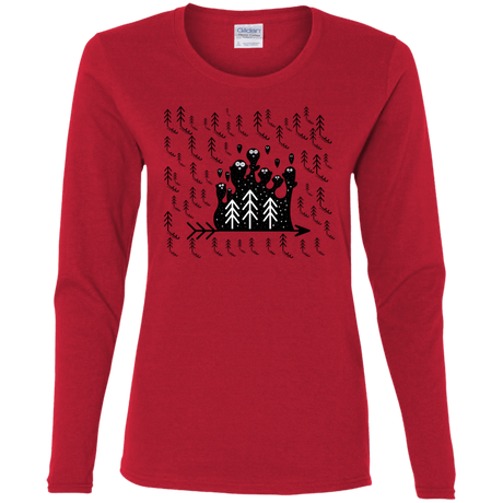 T-Shirts Red / S Campfire Stories Women's Long Sleeve T-Shirt