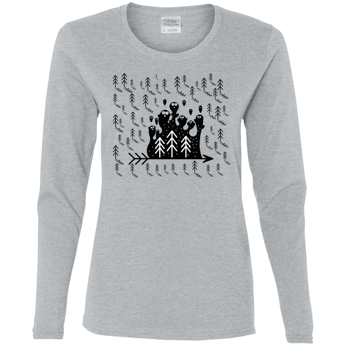T-Shirts Sport Grey / S Campfire Stories Women's Long Sleeve T-Shirt