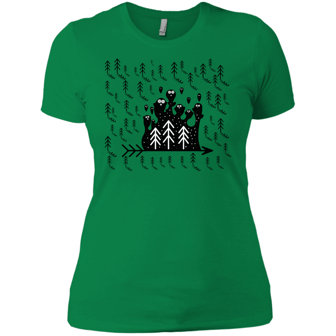 T-Shirts Kelly Green / X-Small Campfire Stories Women's Premium T-Shirt