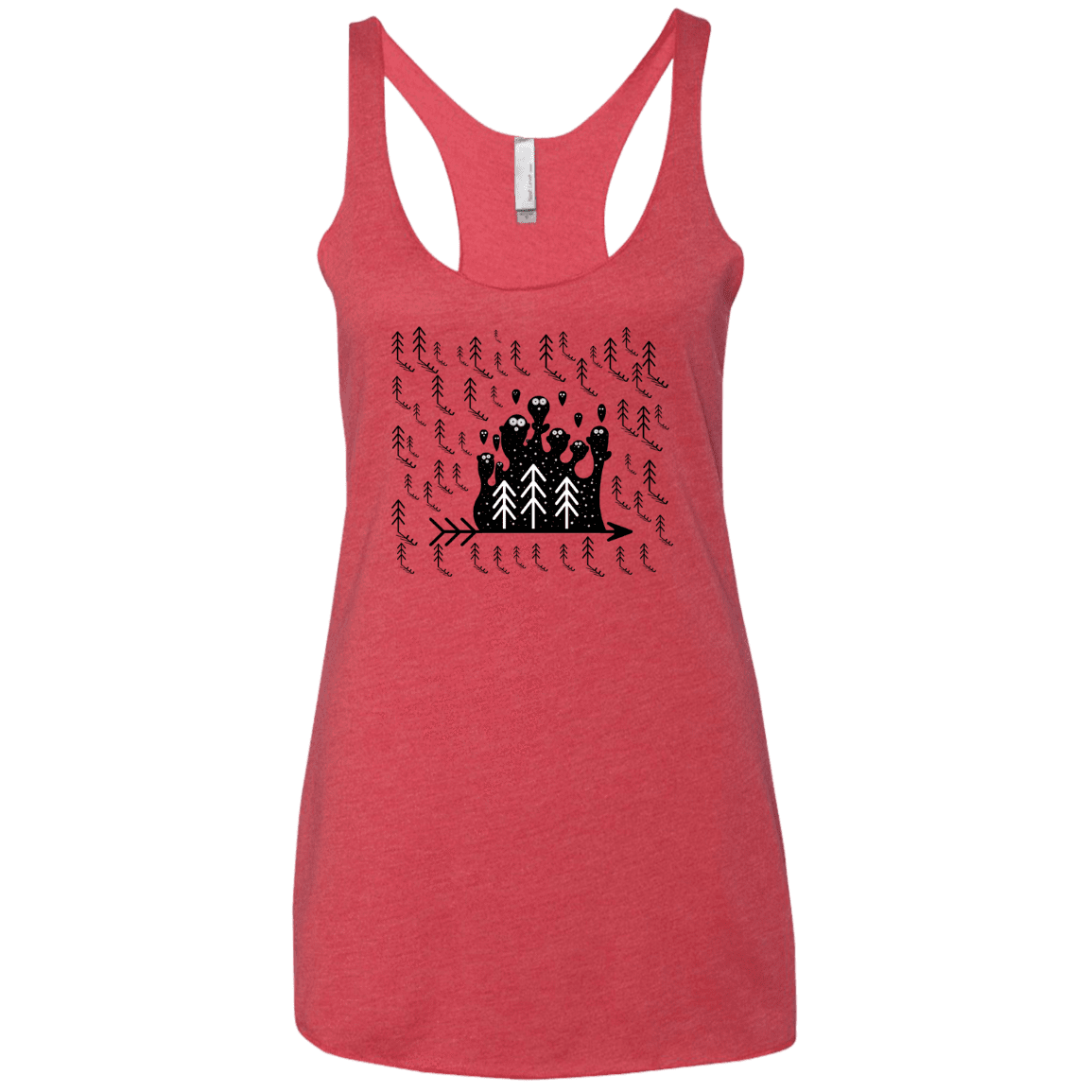 T-Shirts Vintage Red / X-Small Campfire Stories Women's Triblend Racerback Tank