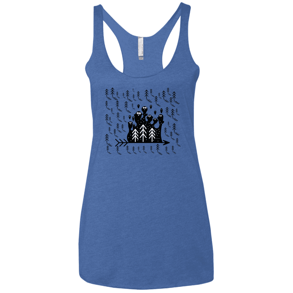 T-Shirts Vintage Royal / X-Small Campfire Stories Women's Triblend Racerback Tank