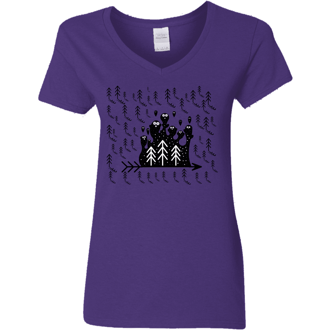 T-Shirts Purple / S Campfire Stories Women's V-Neck T-Shirt