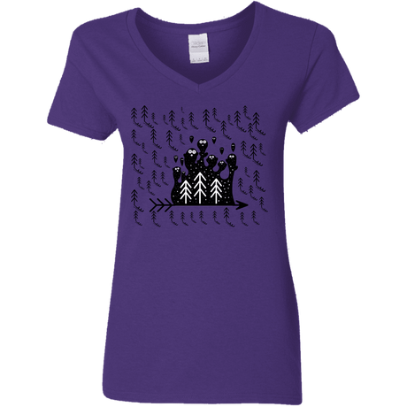 T-Shirts Purple / S Campfire Stories Women's V-Neck T-Shirt