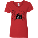 T-Shirts Red / S Campfire Stories Women's V-Neck T-Shirt