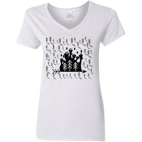 T-Shirts White / S Campfire Stories Women's V-Neck T-Shirt