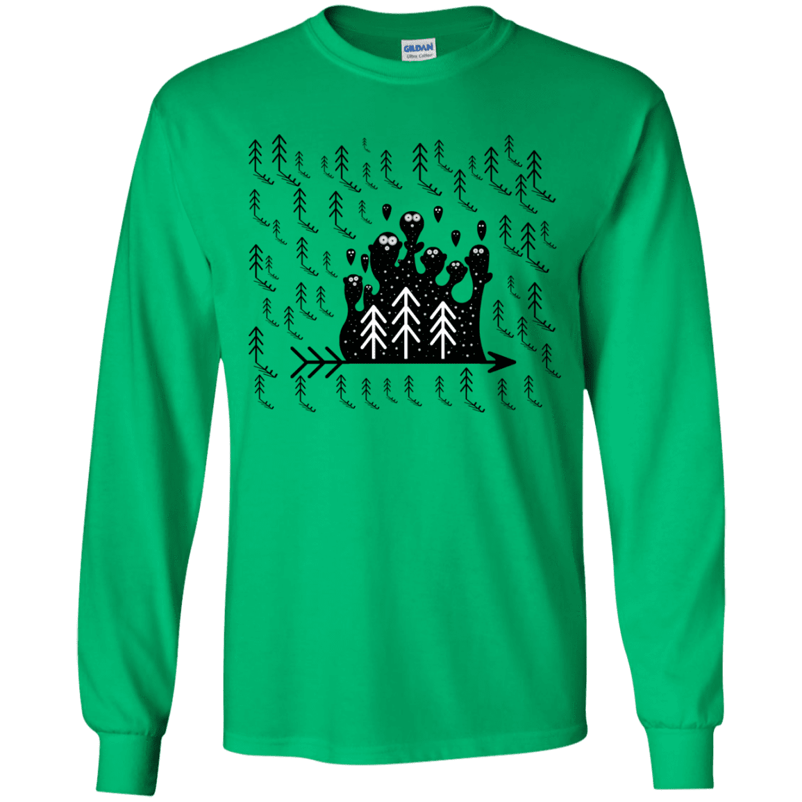 T-Shirts Irish Green / YS Campfire Stories Youth Long Sleeve T-Shirt