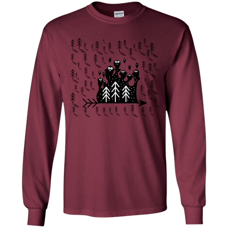 T-Shirts Maroon / YS Campfire Stories Youth Long Sleeve T-Shirt
