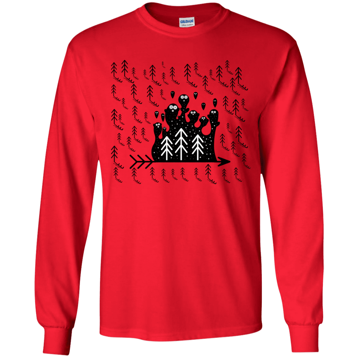 T-Shirts Red / YS Campfire Stories Youth Long Sleeve T-Shirt