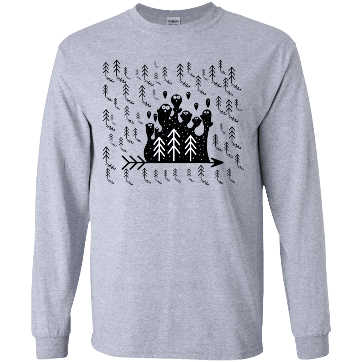 T-Shirts Sport Grey / YS Campfire Stories Youth Long Sleeve T-Shirt