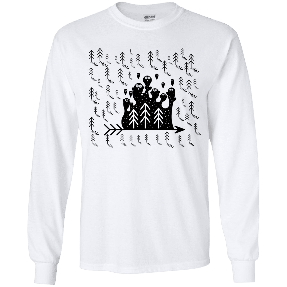 T-Shirts White / YS Campfire Stories Youth Long Sleeve T-Shirt