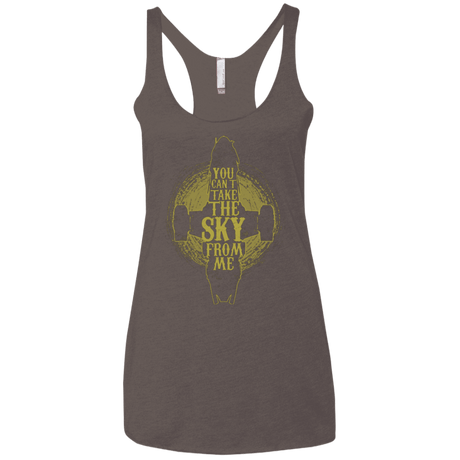 T-Shirts Macchiato / X-Small Can't take the sky Women's Triblend Racerback Tank