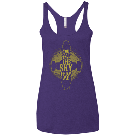 T-Shirts Purple / X-Small Can't take the sky Women's Triblend Racerback Tank