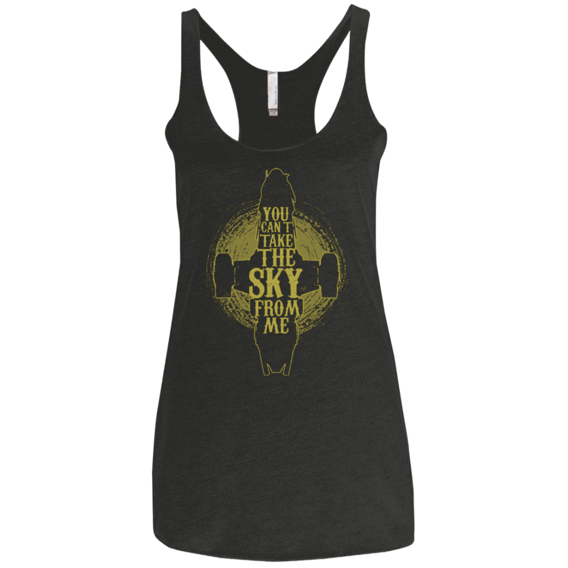 T-Shirts Vintage Black / X-Small Can't take the sky Women's Triblend Racerback Tank