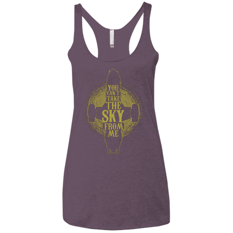 T-Shirts Vintage Purple / X-Small Can't take the sky Women's Triblend Racerback Tank