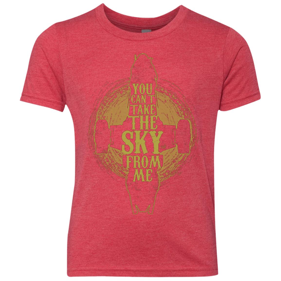 T-Shirts Vintage Red / YXS Can't take the sky Youth Triblend T-Shirt