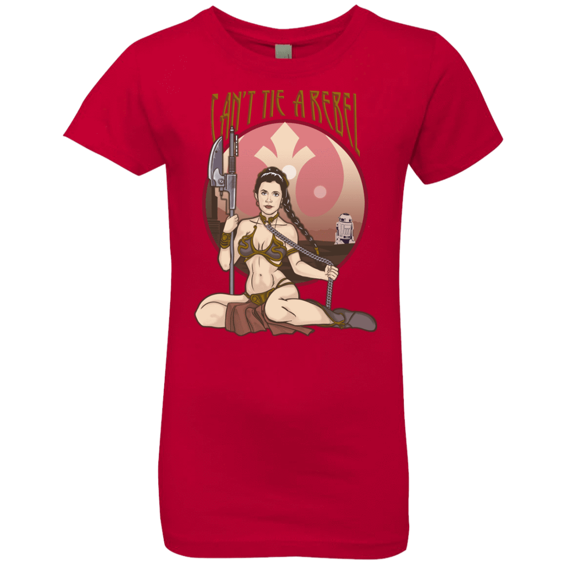 T-Shirts Red / YXS Can't Tie a Rebel Girls Premium T-Shirt