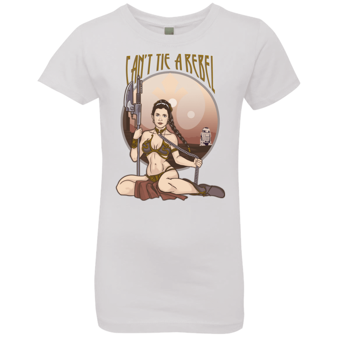 T-Shirts White / YXS Can't Tie a Rebel Girls Premium T-Shirt