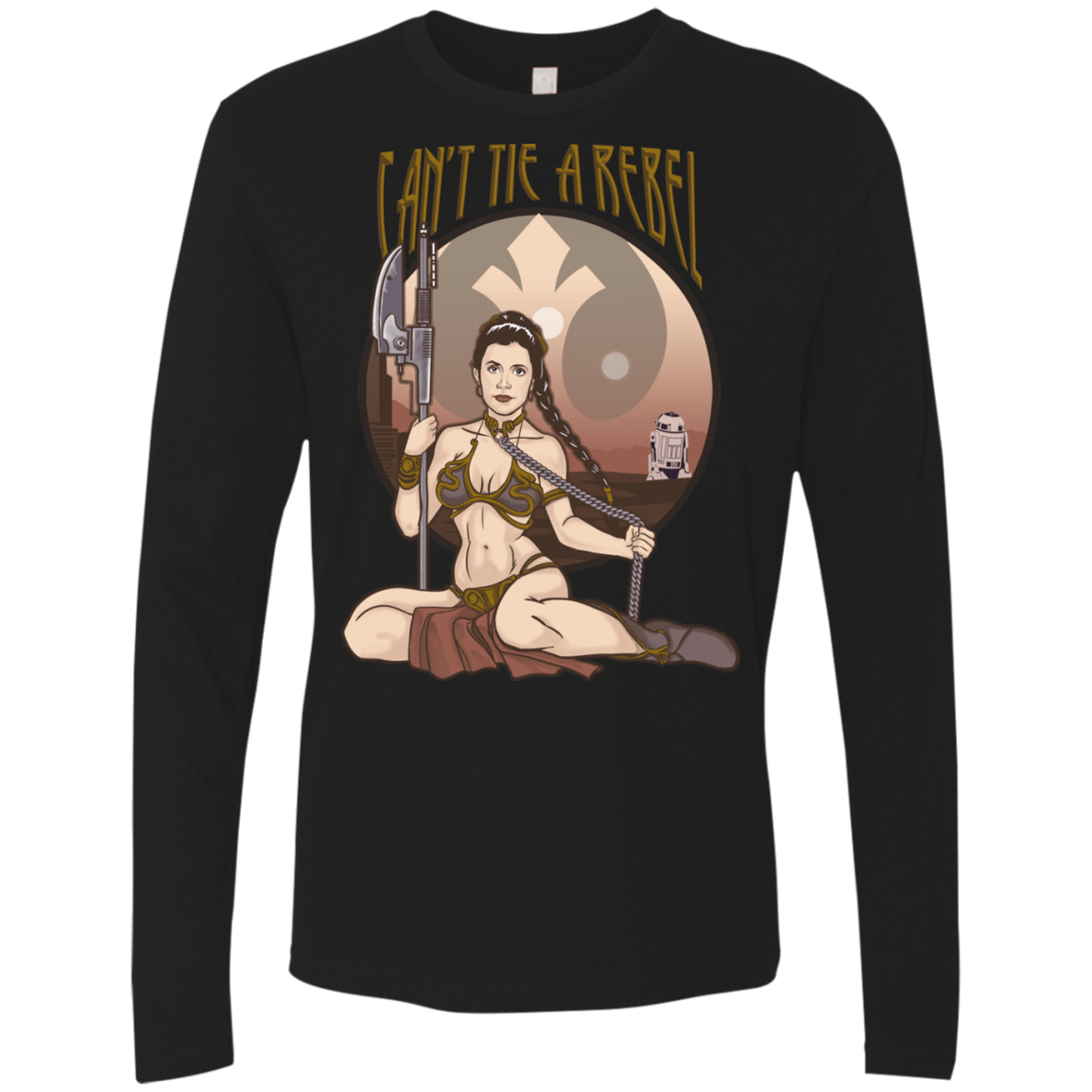 T-Shirts Black / Small Can't Tie a Rebel Men's Premium Long Sleeve