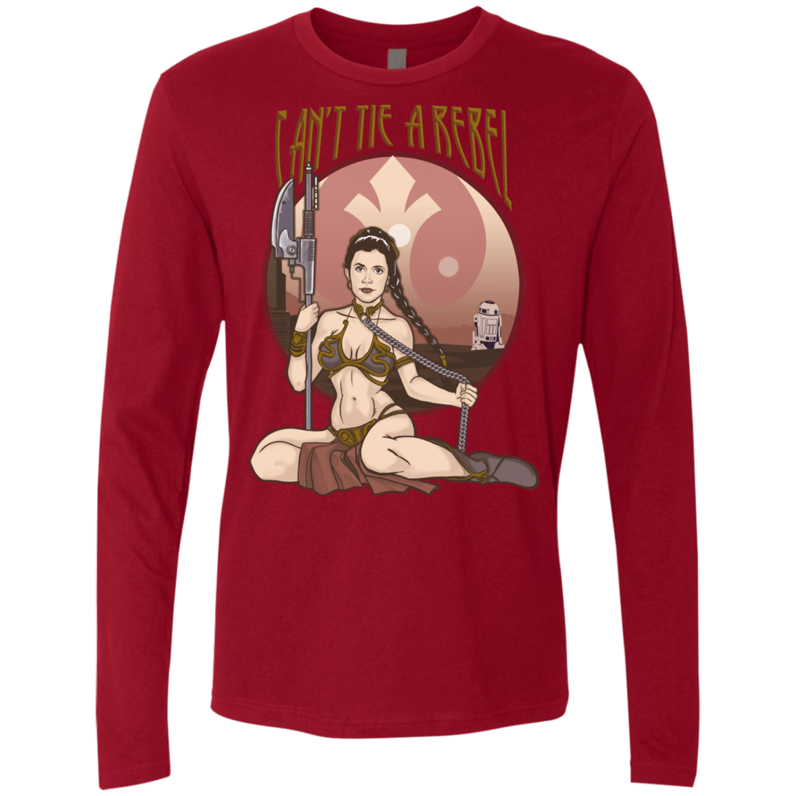 T-Shirts Cardinal / Small Can't Tie a Rebel Men's Premium Long Sleeve