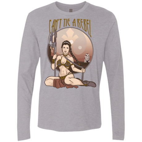 T-Shirts Heather Grey / Small Can't Tie a Rebel Men's Premium Long Sleeve