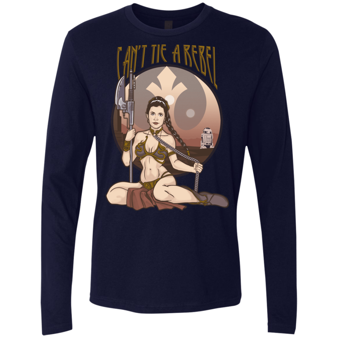 T-Shirts Midnight Navy / Small Can't Tie a Rebel Men's Premium Long Sleeve