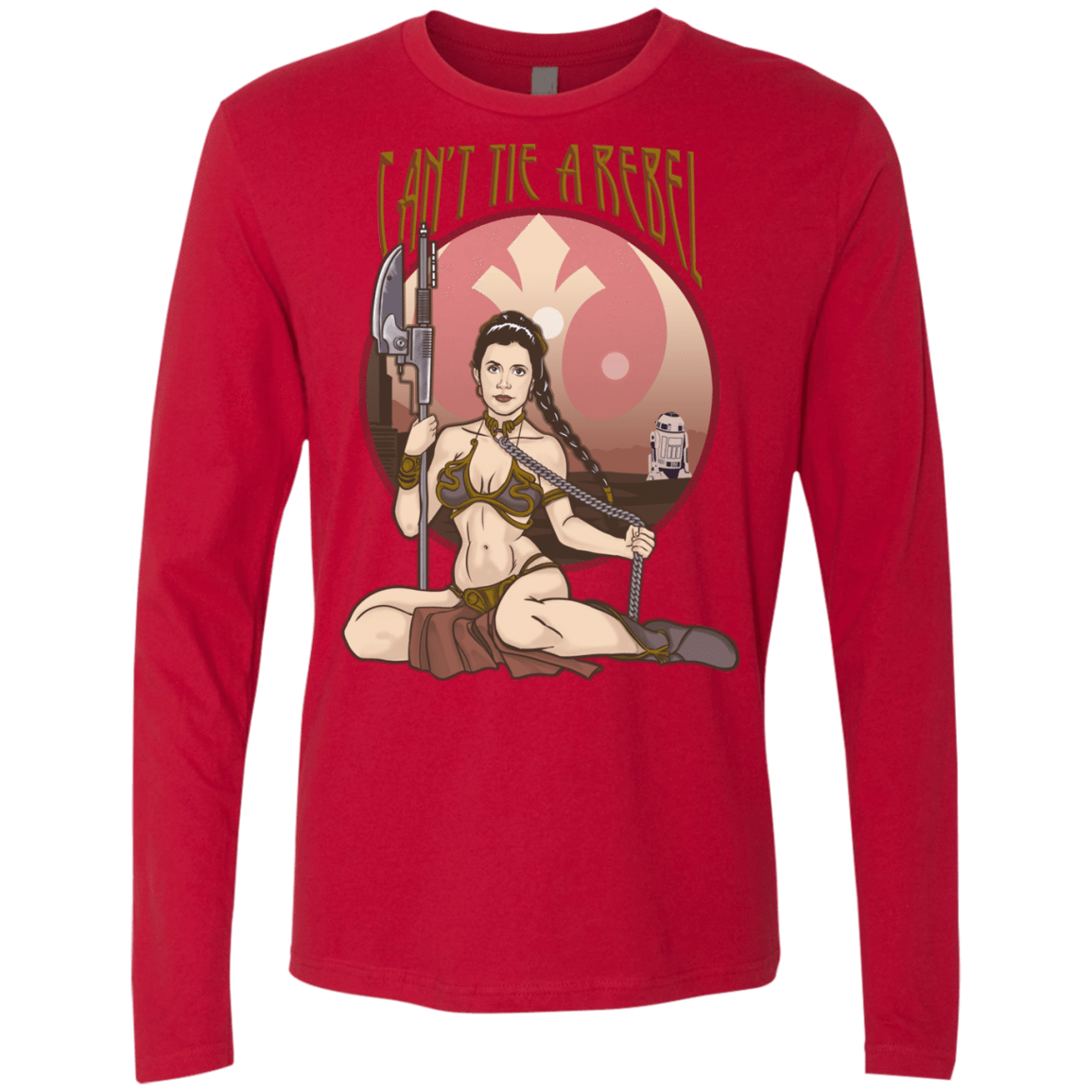 T-Shirts Red / Small Can't Tie a Rebel Men's Premium Long Sleeve