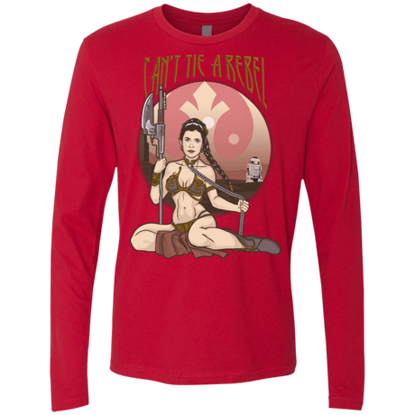 T-Shirts Red / Small Can't Tie a Rebel Men's Premium Long Sleeve