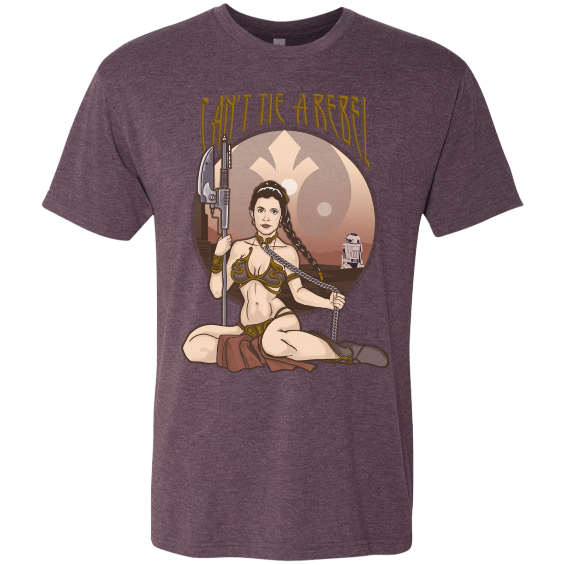 T-Shirts Vintage Purple / Small Can't Tie a Rebel Men's Triblend T-Shirt