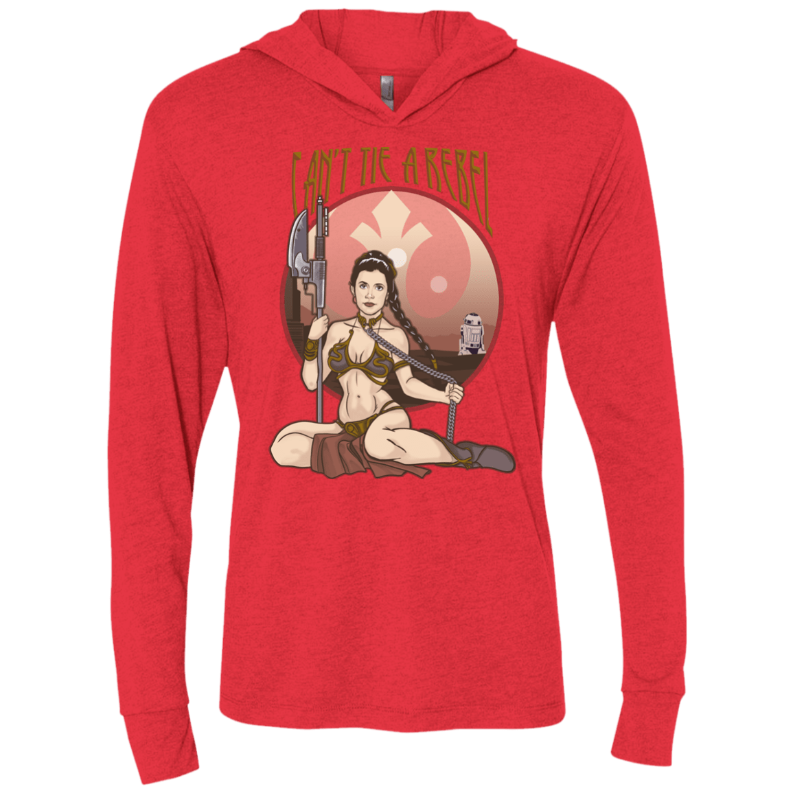T-Shirts Vintage Red / X-Small Can't Tie a Rebel Triblend Long Sleeve Hoodie Tee